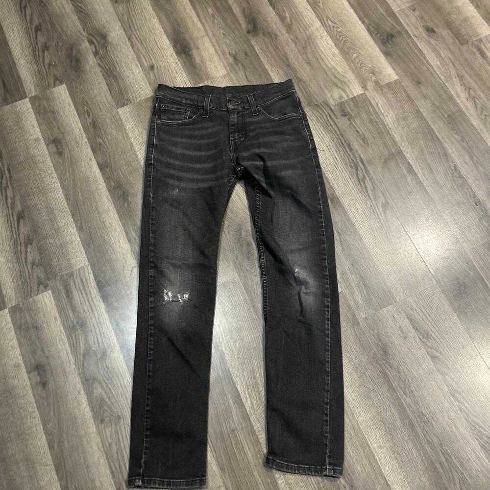 Levi's Black Slim Straight Jeans